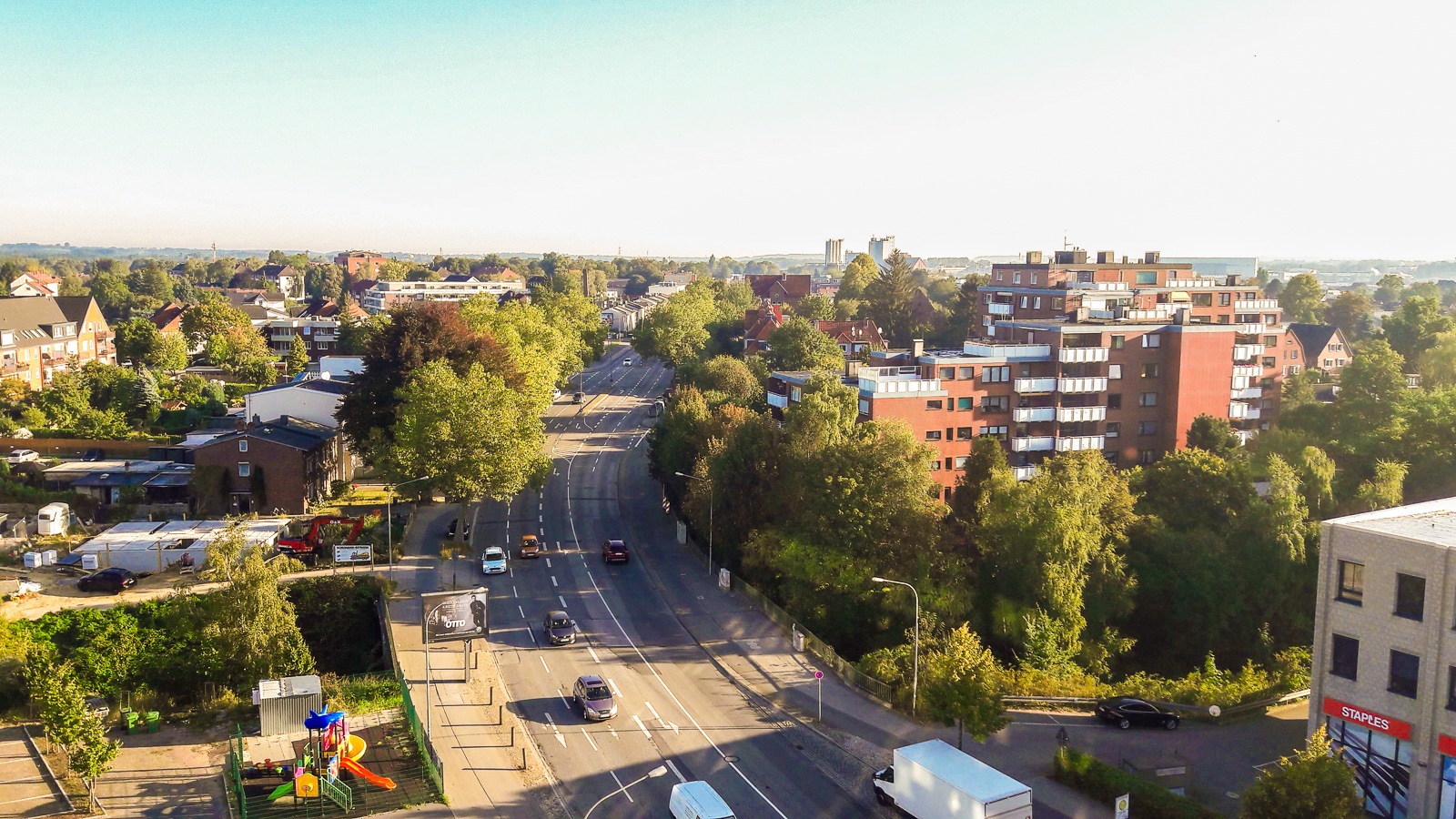 Blick aus dem Hotel 4-Jahreszeiten, Lübeck