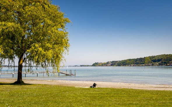 Das Strandbad ist leer - im Mai ist es noch zu kalt zum Baden