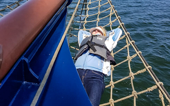 auf dem Schiff