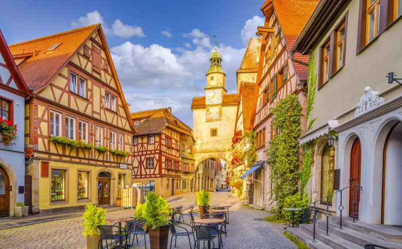 Markusturm und Roederbogen in Rothenburg ob der Tauber