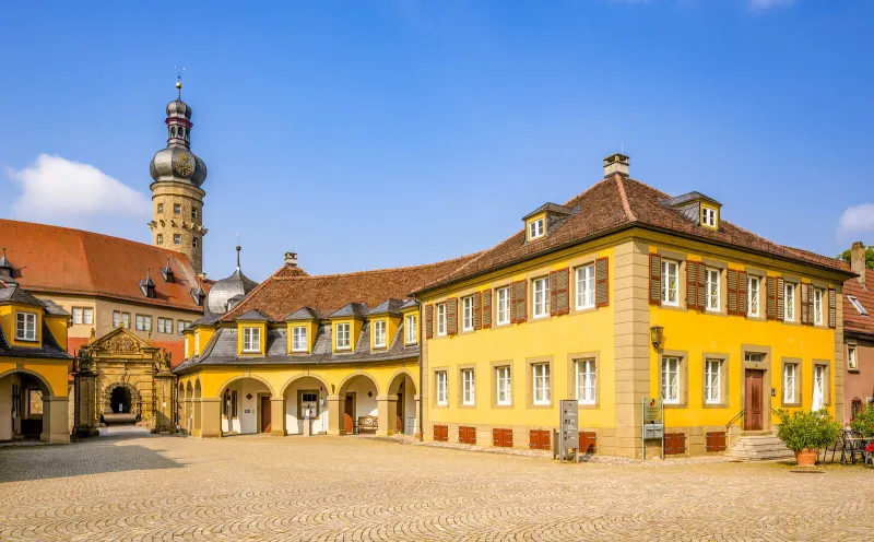 Der Marktplatz in Weikersheim