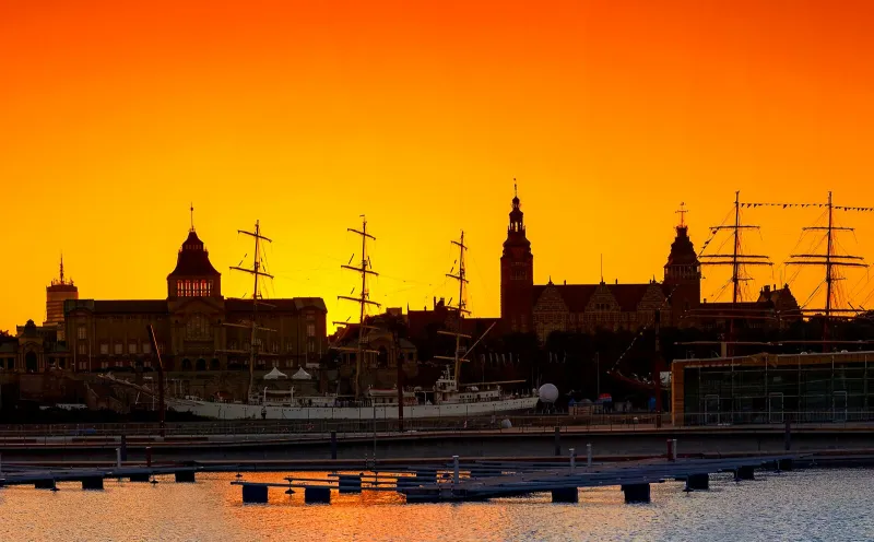 Abendstimmung in Stettin