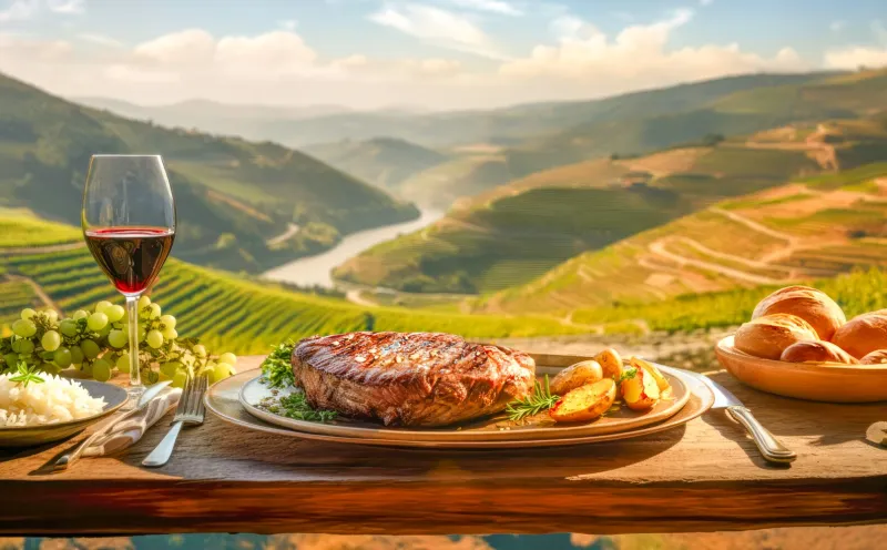 Abendessen am Douro