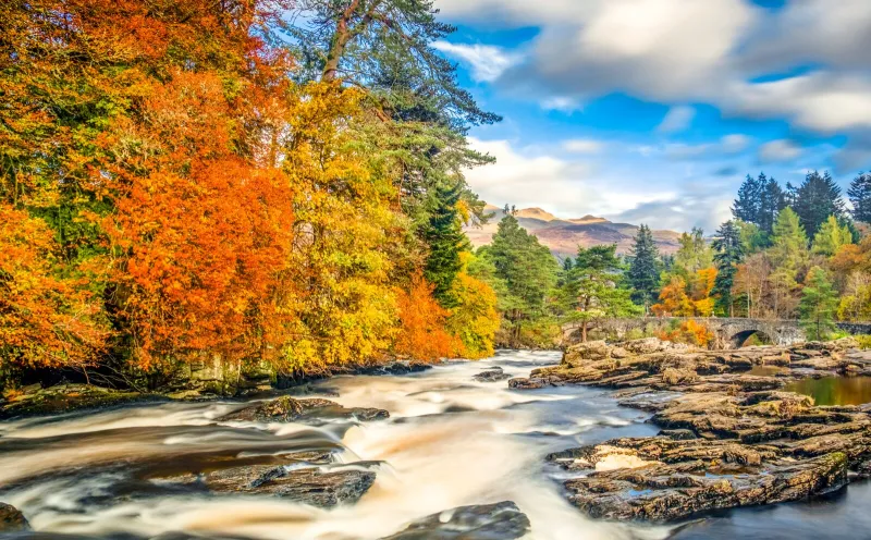 Falls of Dochart, Killin, Schottland