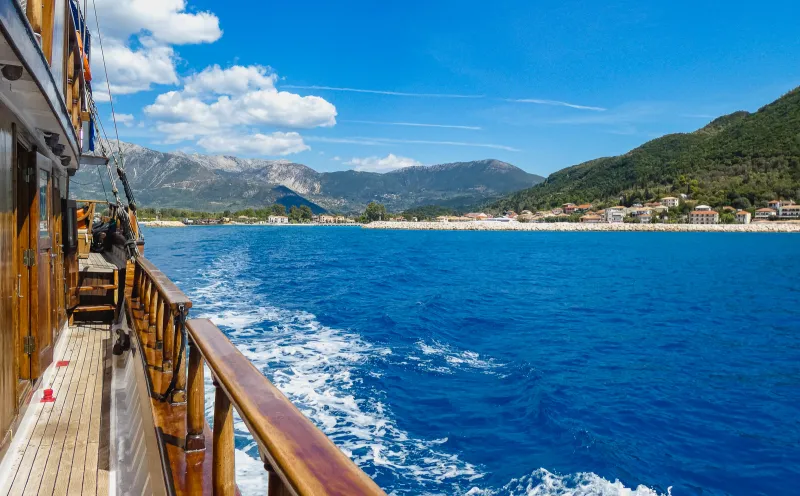 Blick auf Lefkada