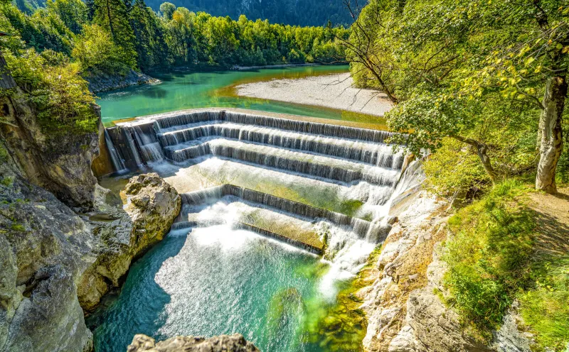 Der Lechfall in Füssen