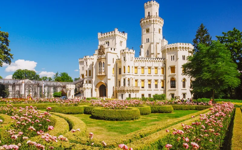 Schloss Hluboká, Moldau-Radweg
