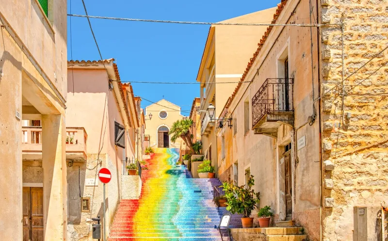 St Lucia Treppe in Arzachena