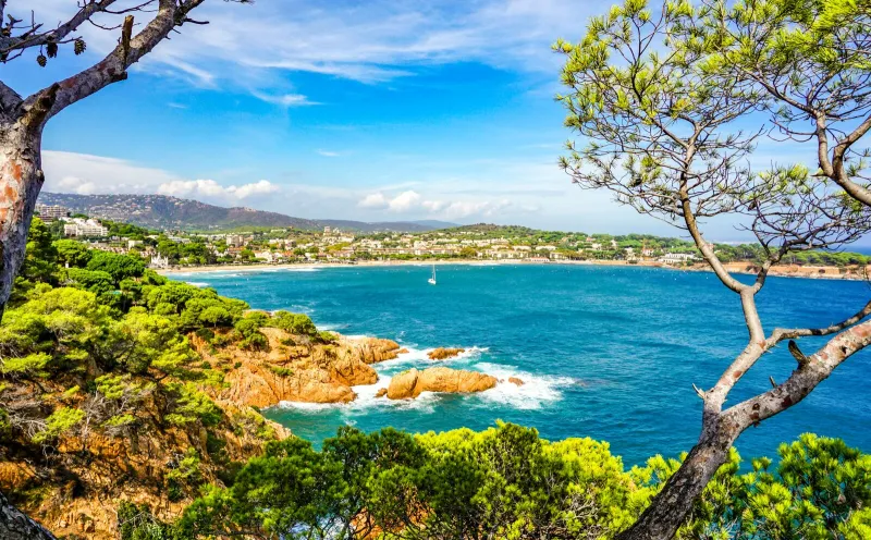 Blick auf Sant Feliu de Guíxols