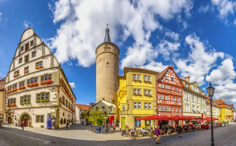 Marktturm und Rathaus in Kitzingen