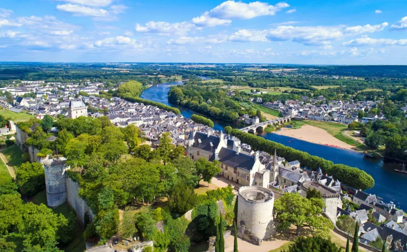 Blick auf Chinon