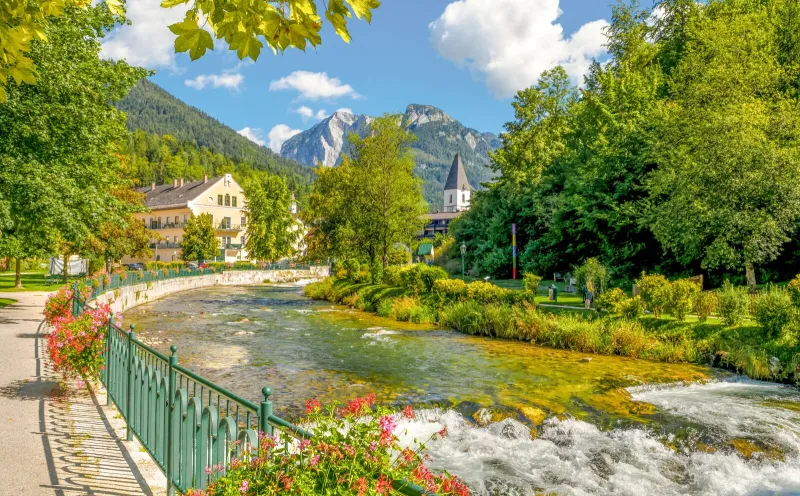 Die Traun in Bad Aussee