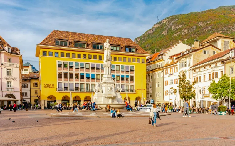 Der Waltherplatz in Bozen