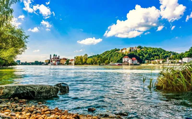 Passau die Dreiflüsse Stadt