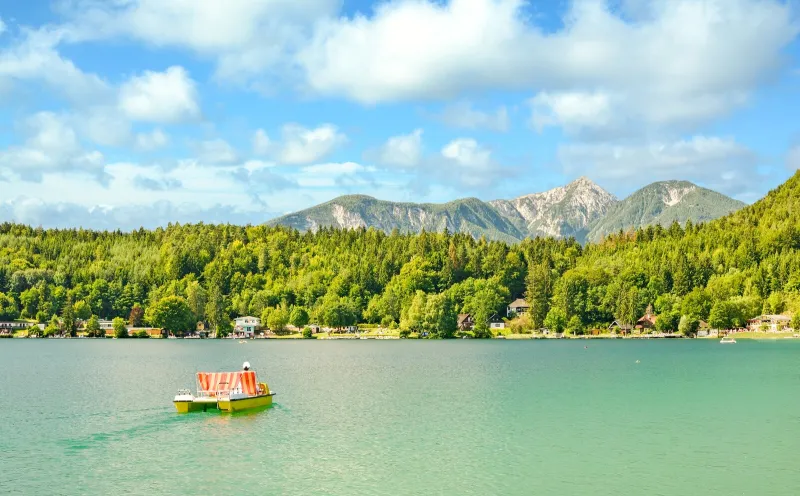 Tretboot auf dem Klopeiner See