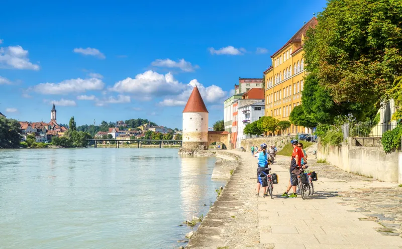 Am Inn-Ufer in Passau