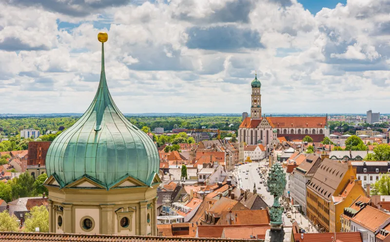 Blick auf Augsburg