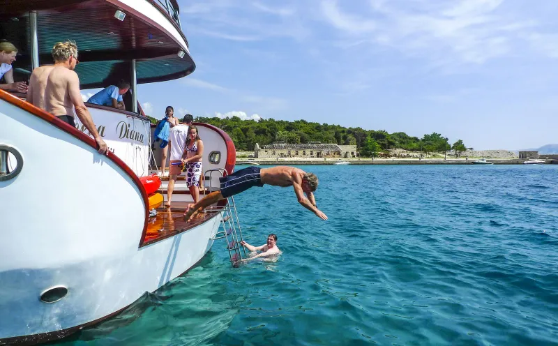 Badepause in der Kvarner Bucht