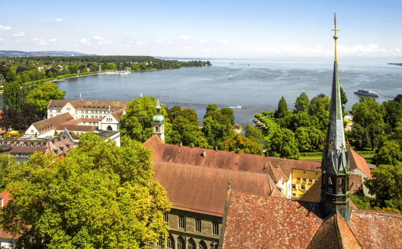 Konstanz, See, Münster, von oben