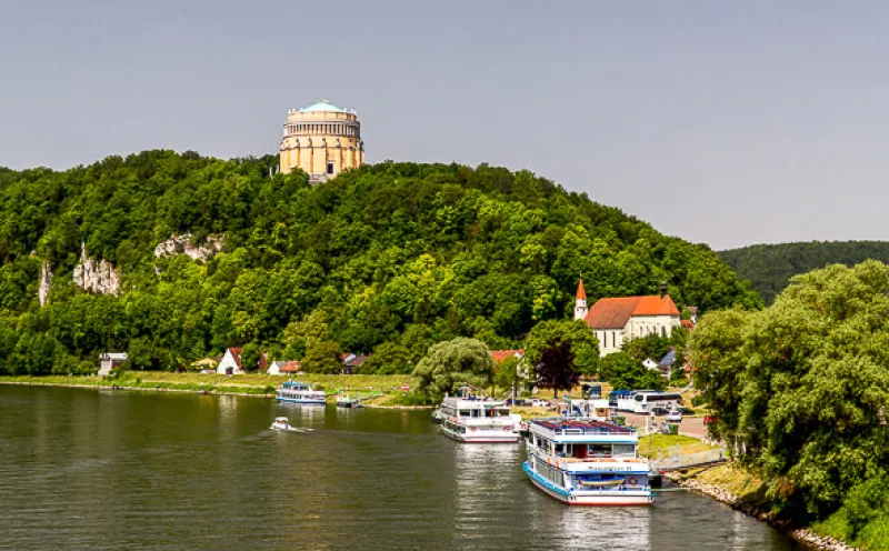 Kelheim, Befreiungshalle, Donau, Anlegestelle