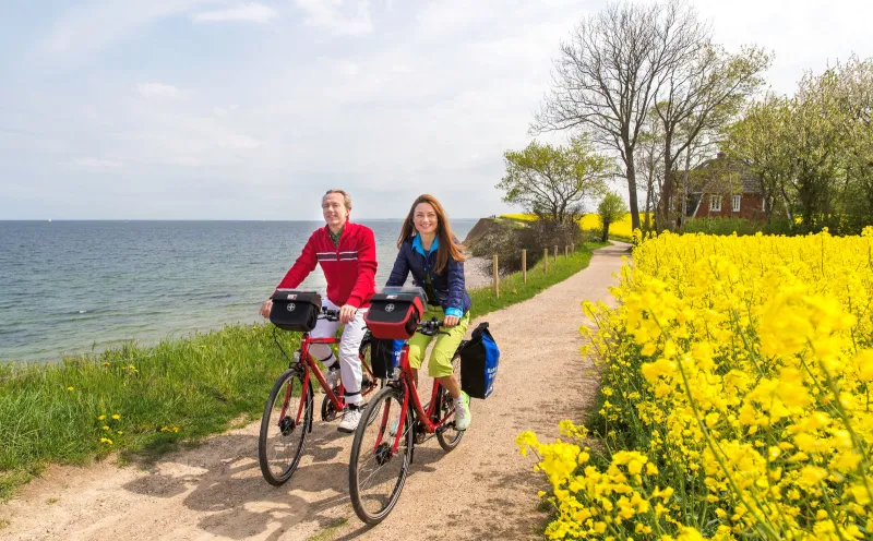 Der Ostsee-Radweg bei Travemünde