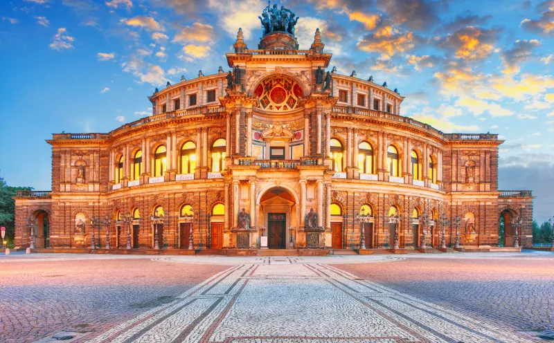 Die Semperoper in Dresden