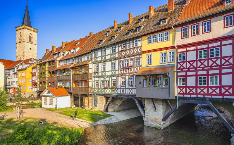 Die Krämerbrücke in Erfurt