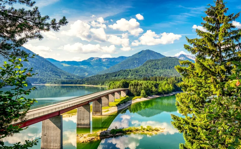 Faller-Klamm-Brücke Sylvensteinsee