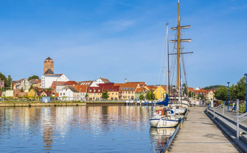 Hafen und Altstadt Wolgast