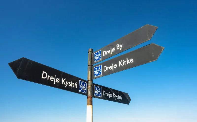 Wegweiser Insel Drejø
