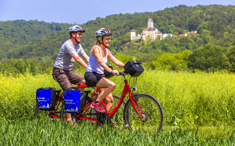 Burg Kipfenberg, Radfahrer, Natur