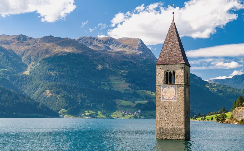 Kirchturm Graun Via Claudia Augusta