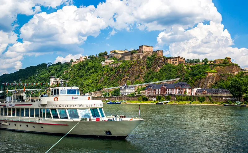 Die Festung Ehrenbreitstein in Koblenz