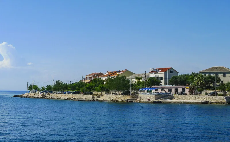 Stadtansicht, Insel Pag