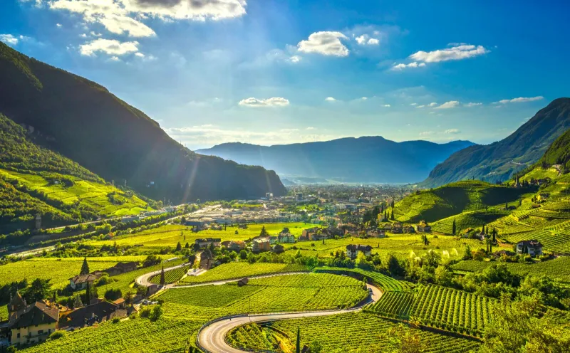 Landschaft vor Bozen
