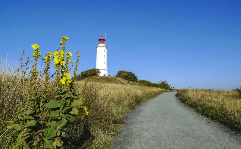Leuchtturm Dornbusch auf der Insel Hiddensee