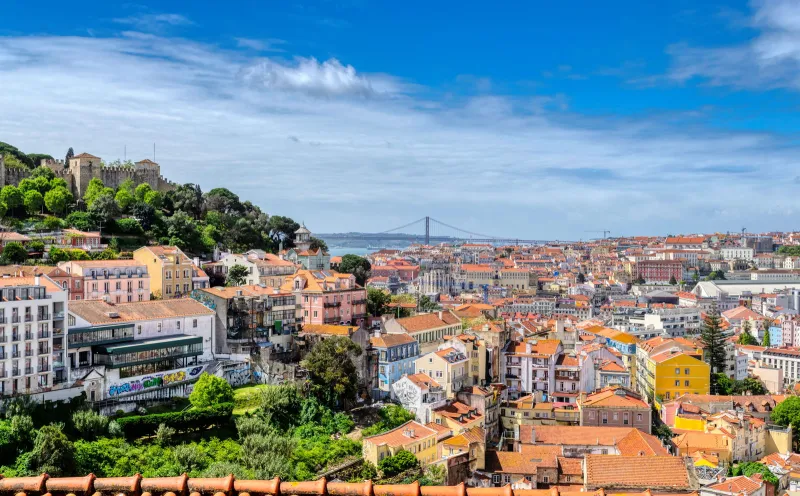 Blick über Lissabon