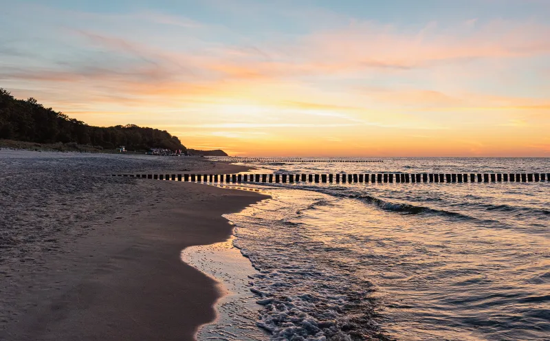 Strand, Usedom, Sonnenuntergang
