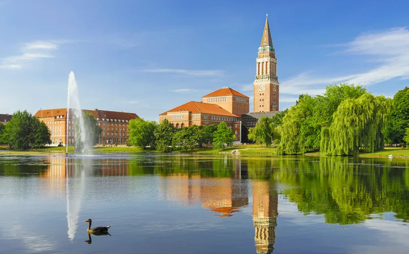 Kiel, Rathausturm, Opernhaus