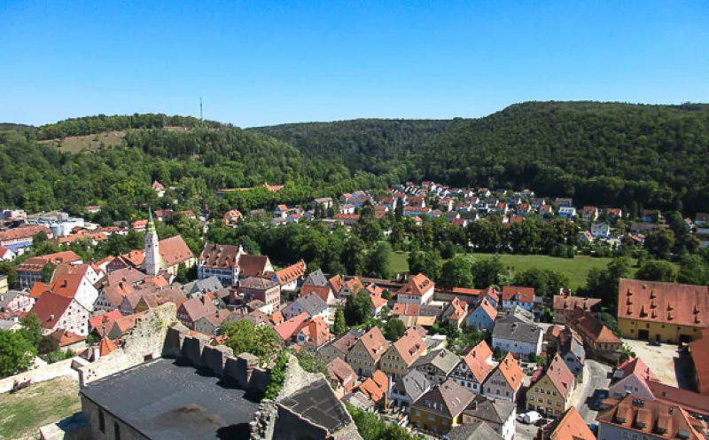 Ausblick, Stadtübersicht, Burg Pappenheim