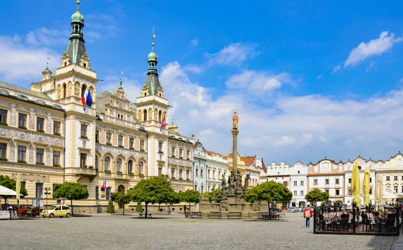 Das Rathaus in Pardubice