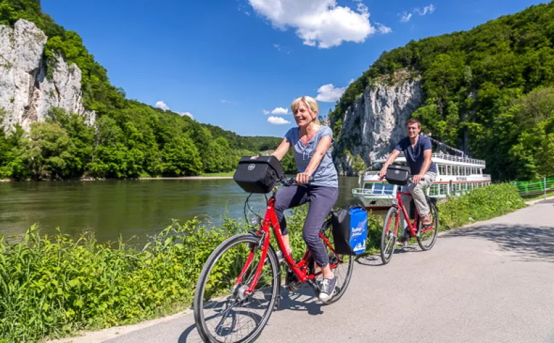 Radfahrer Donau