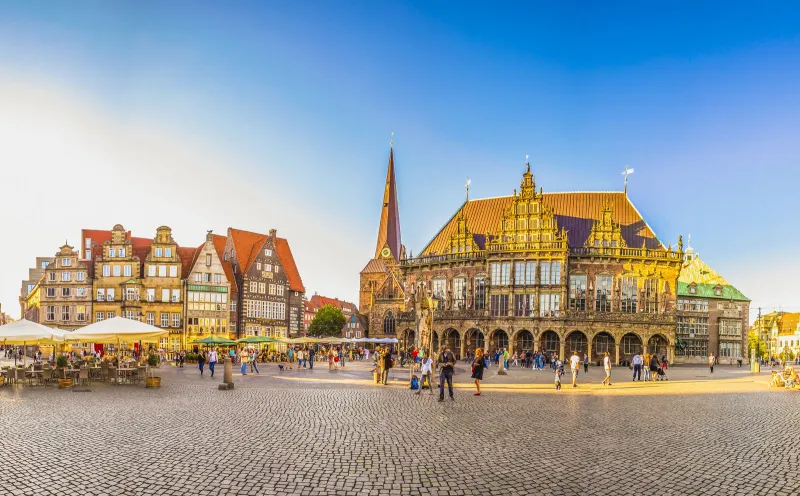 Der Rathausplatz in Bremen