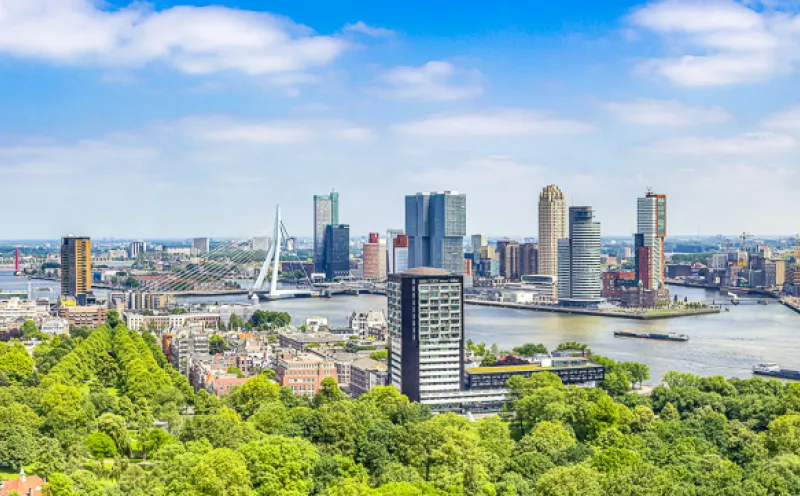 Rotterdam, Start der Radtour in Zeeland