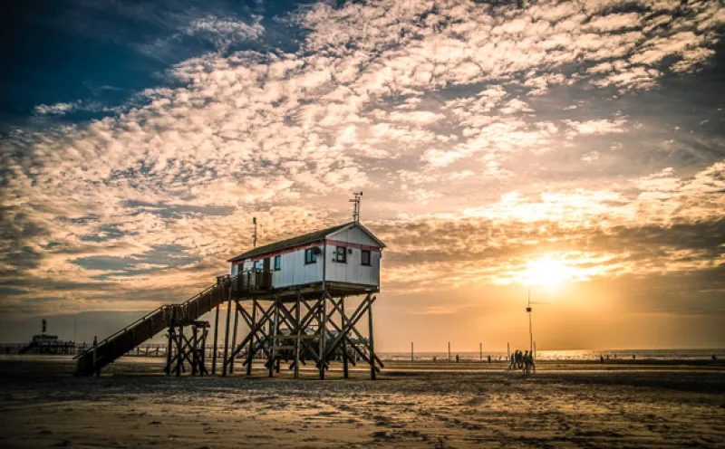 Am Strand von Sankt Peter-Ording 