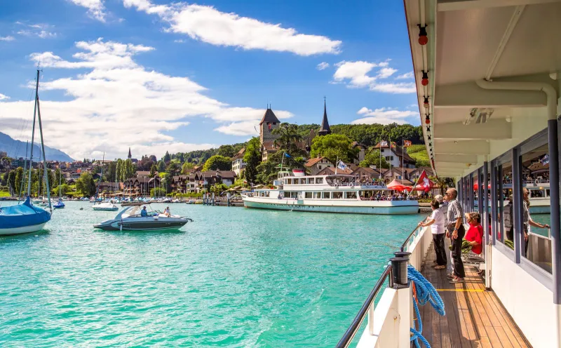 Schifffahrt auf dem Thunersee bei Spiez