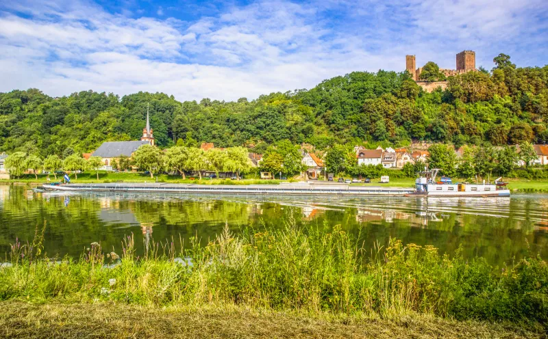 Stadtprozelten, Heneburg, Fluss, Landschaft