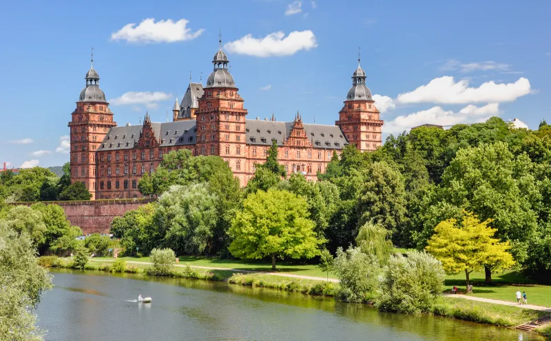 Aschaffenburg, Schloss Johannisburg, Main