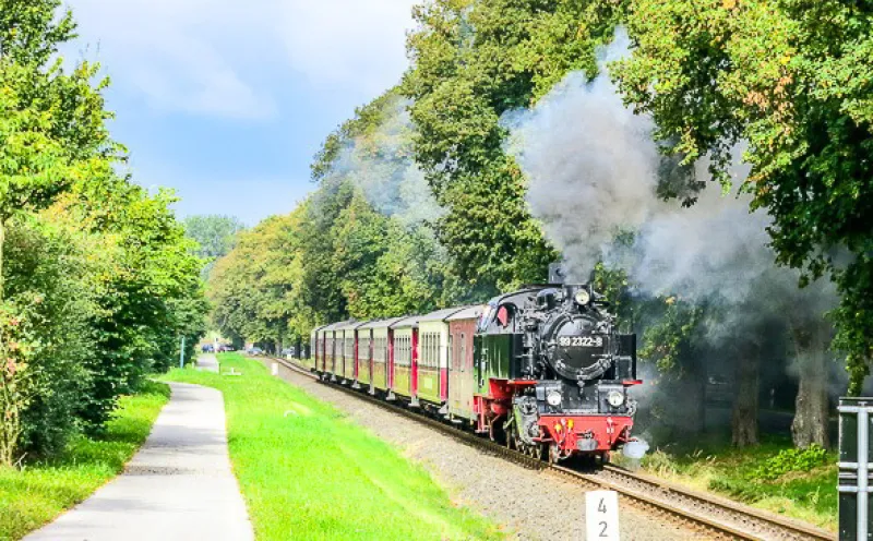 Die historische Schmalspur-Bahn Molli