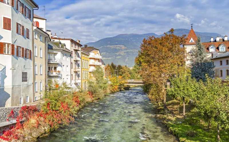 Die Rienz in Bruneck